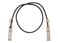 Cisco 100GBASE-CR4 Passive Copper Cable - Direktkopplingskabel - QSFP till QSFP - 1 m - dubbelaxlad - passiv - för Mellanox ConnectX-5 Ex EN; Nexus 93108TC-EX, 93180YC-FX, 9336C-FX2 QSFP-100G-CU1M=