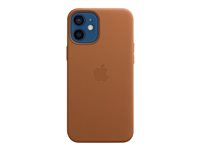 Apple - Baksidesskydd för mobiltelefon - med MagSafe - läder - sadelbrun - för iPhone 12 mini MHK93ZM/A