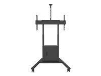 Multibrackets M Motorized Floorstand - Ställ - motoriserad - för LCD-TV - svart - skärmstorlek: 42"-100" - golvstående - med skåp och kamerahylla 7350073736775