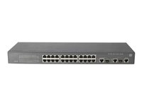 HPE 3100-24 v2 SI Switch - Switch - L3 - Administrerad - 24 x 10/100 + 2 x 10/100/1000 - rackmonterbar JG223A#ABB