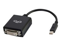 C2G Mini DisplayPort to DVI-D Adapter Cable - DisplayPort-adapter - dubbel länk - Mini DisplayPort (hane) till DVI-I (hona) - 21.6 cm - svart 81305