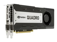 NVIDIA Quadro K6000 - Grafikkort - Quadro K6000 - 12 GB GDDR5 - PCIe 3.0 x16 - 2 x DVI, 2 x DisplayPort - för Workstation Z620, Z820 C2J96AA