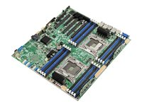 Intel Server Board S2600CWTR - Moderkort - SSI EEB - LGA2011-v3-uttag - 2 CPU:n som stöds - C612 Chipuppsättning - USB 3.0 - 2 x 10 Gigabit LAN - inbyggda grafiken DBS2600CWTR