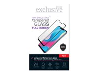 Insmat Exclusive Brilliant - Skärmskydd för mobiltelefon - glas - ramfärg svart - för Honor 9X 861-1169