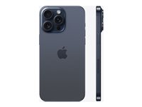 Apple iPhone 15 Pro Max - 5G smartphone - dual-SIM / Internal Memory 1 TB - OLED-skärm - 6.7" - 2796 x 1290 pixels (120 Hz) - 3 st. bakre kameror 48 MP, 12 MP, 12 MP - front camera 12 MP - blått titan MU7K3QN/A
