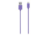 Belkin MIXIT - USB-kabel - mikro-USB typ B (hane) till USB (hane) - 2 m - lila F2CU012BT2M-PUR