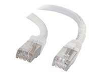 C2G Cat5e Booted Shielded (STP) Network Patch Cable - Patch-kabel - RJ-45 (hane) till RJ-45 (hane) - 1 m - STP - CAT 5e - formpressad - vit 83880