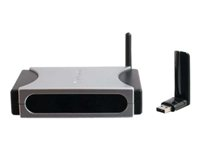 C2G TruLink Wireless USB to VGA + 3.5mm Audio Kit - Trådlös ljud-/videoförlängare - Wireless USB 1.0 - upp till 9.1 m 81669