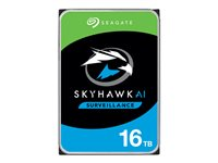 Seagate SkyHawk AI ST16000VE002 - Hårddisk - 16 TB - inbyggd - 3.5" - SATA 6Gb/s - buffert: 256 MB - med 3 års Seagate Rescue Data Recovery ST16000VE002