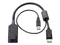 HPE KVM Console USB/DisplayPort Interface Adapter - Video/USB-adapter - RJ-45 (hona) till USB, DisplayPort (hane) AF654A