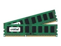 Crucial - DDR3 - sats - 2 GB: 2 x 1 GB - DIMM 240-pin - 1600 MHz / PC3-12800 - CL11 - 1.5 V - ej buffrad - icke ECC CT2KIT12864BA160B