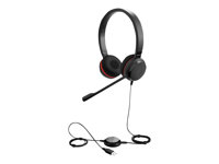 Jabra Evolve 30 II MS stereo - Headset - på örat - kabelansluten - USB, 3,5 mm kontakt - Certifierad för Skype for Buisness 5399-823-309