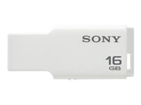 Sony Micro Vault Style - USB flash-enhet - 16 GB - USB 2.0 - vit - för VAIO Duo 11 USM16GM