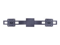 Multibrackets M Duo Quick Release Plate - Monteringskomponent (snabbfrigöringskonsol) - för 2 LCD-bildskärmar - svart 7350073730711