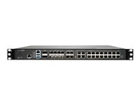 SonicWall NSa 6700 - Essential Edition - säkerhetsfunktion - med 3 års TotalSecure - 10 GigE, 40 Gigabit LAN, 5 GigE, 2.5 GigE, 25 Gigabit Ethernet - 1U - kan monteras i rack 02-SSC-9600