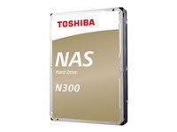 Toshiba N300 NAS - Hårddisk - 10 TB - inbyggd - 3.5" - SATA 6Gb/s - 7200 rpm - buffert: 256 MB HDWG11AUZSVA