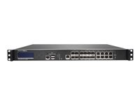 SonicWall SuperMassive 9600 - Säkerhetsfunktion - med 1 års TotalSecure - begränsad licensanvändning - 10GbE - 1U - kan monteras i rack 01-SSC-1075