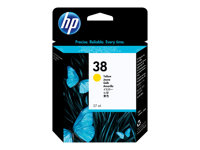 HP 38 - 27 ml - gul - original - bläckpatron - för Deskjet 1200, 1600, 450, 6620, 6623, 6628; LaserJet 2300; Photosmart Pro B8850, Pro B9180 C9417A