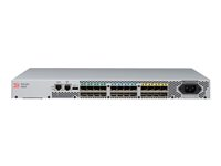 Brocade G610 - Switch - Administrerad - 8 x 32Gb Fibre Channel SFP+ - bakre till främre luftflödet - rackmonterbar - med 8 x 16 Gbps SWL SFP+ sändare/mottagare D:G610-8-16G-0E