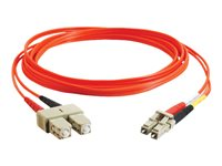 C2G - Patch-kabel - LC multiläge (hane) till SC-läge (multi-mode) (hane) - 15 m - fiberoptisk - 62,5/125 mikron 85060