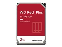WD Red Plus WD20EFRX - Hårddisk - 2 TB - inbyggd - 3.5" - SATA 6Gb/s - buffert: 64 MB WD20EFRX