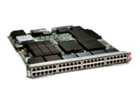 Cisco 48-Port 1 Gigabit Copper Ethernet Module with DFC4 - Expansionsmodul - Gigabit Ethernet x 48 - för Catalyst 6503-E, 6504-E, 6506-E, 6506-E IDSM-2, 6509-E, 6509-E 10Gig, 6513-E WS-X6848-TX-2T=