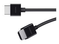 Belkin BOOST CHARGE - Ultra High Speed - HDMI-kabel - HDMI hane till HDMI hane - 2 m - svart - stöd för 8K - för P/N: AVC006BTSGY, F4U098BT, F4U110BT, INC003TTBK, INC004BTSGY AV10175BT2MBKV2