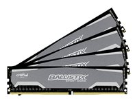 Ballistix Sport - DDR4 - sats - 32 GB: 4 x 8 GB - DIMM 288-pin - 2400 MHz / PC4-19200 - CL16 - 1.2 V - ej buffrad - icke ECC BLS4C8G4D240FSA