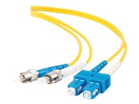 C2G - Patch-kabel - SC enkelläge (hane) till ST enkelläge (hane) - 7 m - fiberoptisk - 9 / 125 mikrometer - gul 85371