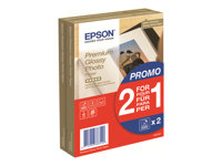 Epson Premium Glossy Photo Paper BOGOF - Blank - 100 x 150 mm - 255 g/m² - 40 ark fotopapper (paket om 2) - för EcoTank ET-2650, 2750, 2751, 2756, 2850, 2851, 2856, 4750, 4850 C13S042167