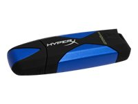 Kingston DataTraveler HyperX 3.0 - USB flash-enhet - 128 GB - USB 3.0 - svart, blå DTHX30/128GB