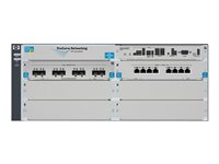HPE Aruba 5406 - Switch - L4 - Administrerad - 8 x 10GBase-T + 8 x 10 Gigabit SFP+ - rackmonterbar - med HP 5400 zl Switch Premium License J9866A#ABB