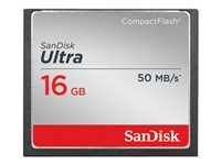 SanDisk Ultra - Flash-minneskort - 16 GB - 333x - CompactFlash SDCFHS-016G-G46