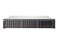 HPE Modular Smart Array 1040 Dual Controller SFF Bundle - Hårddiskarray - 2.4 TB - 24 fack ( SAS-2 ) - 4 x HDD 600 GB - iSCSI (1 GbE) (extern) - kan monteras i rack - 2U - Top Value Lite G7Z49A