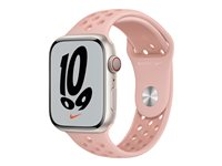 Apple Nike - Band för smart klocka - 140 - 210 mm - pink Oxford, rose whisper - för Watch (42 mm, 44 mm, 45 mm, 49 mm) MN6Q3ZM/A