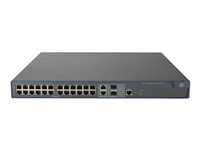 HPE 3100-24-PoE v2 EI Switch - Switch - Administrerad - 24 x 10/100 (PoE) + 2 x kombinations-Gigabit SFP - rackmonterbar - PoE JD313B