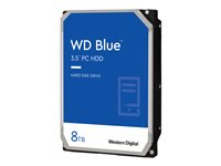WD Blue WD80EAZZ - Hårddisk - 8 TB - inbyggd - 3.5" - SATA 6Gb/s - 5640 rpm - buffert: 128 MB WD80EAZZ