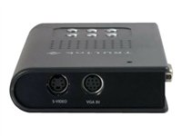 C2G TruLink TV to PC Converter - Videokonverterare - VGA, kompositvideo, S-video - VGA - svart 89026