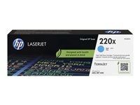HP 220X - Lång livslängd - cyan - original - LaserJet - box - tonerkassett (W2201X) - för Color LaserJet Pro 4201, MFP 4301, MFP 4303 W2201X