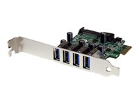 StarTech.com PCI Express PCIe SuperSpeed USB 3.0-kontrollerkortadapter med 4 portar och UASP - SATA-ström - USB-adapter - PCIe - USB 3.0 x 4 - för P/N: BNDTB10GI, BNDTB210GSFP, BNDTB410GSFP, BNDTB4M2E1, BNDTBUSB3142, HBS304A24A PEXUSB3S4V
