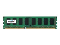 Crucial - DDR3 - modul - 4 GB - DIMM 240-pin - 1600 MHz / PC3-12800 - CL11 - 1.5 V - ej buffrad - icke ECC CT51264BA160B