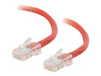 C2G Cat5e Non-Booted Unshielded (UTP) Network Patch Cable - Patch-kabel - RJ-45 (hane) till RJ-45 (hane) - 1.5 m - UTP - CAT 5e - tvinnad, enhetsstart - röd 83082