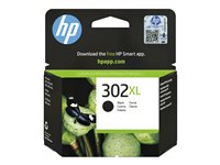 HP 302XL - 8.5 ml - Lång livslängd - svart - original - bläckpatron - för Deskjet 1110, 21XX, 36XX; ENVY 45XX; Officejet 38XX, 46XX, 52XX F6U68AE#301