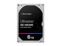 WD Ultrastar DC HA340 WUS721206BLE6L4 - Hårddisk - datacenter - 6 TB - inbyggd - 3.5" - SATA 6Gb/s - 7200 rpm - buffert: 256 MB 0B47077