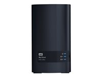 WD My Cloud EX2 Ultra WDBVBZ0240JCH - Personlig molnlagringsenhet - 2 fack - 24 TB - HDD 12 TB x 2 - RAID RAID 0, 1, JBOD - RAM 1 GB - Gigabit Ethernet - iSCSI support WDBVBZ0240JCH-EESN