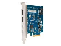 HP Dual Port Add-in-Card - Thunderbolt-adapter - PCIe - Thunderbolt 3 x 2 - för Workstation Z1 G5 Entry, Z2 G5 3UU05AA