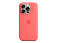 Apple - Baksidesskydd för mobiltelefon - MagSafe-kompatibilitet - silikon - guava - för iPhone 15 Pro MT1G3ZM/A
