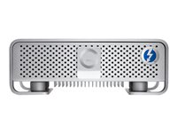 G-Technology G-DRIVE GDRETHEB40001BDB - Hårddisk - 4 TB - extern (desktop) - USB 3.0 / Thunderbolt - 7200 rpm - integrerad kylfläns - silver 0G03051