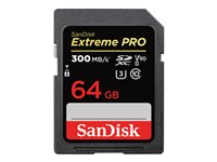 SanDisk Extreme Pro - Flash-minneskort - 64 GB - UHS-II U3 / Class10 - 1733x/2000x - SDXC UHS-II SDSDXDK-064G-GN4IN