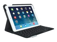 Logitech Ultrathin Keyboard Folio - Tangentbord och foliefodral - Bluetooth - Nordisk - kolsvart 920-005906